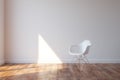 Stylish White Chair In Minimalist Style Interior