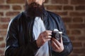 Stylish young bearded man Royalty Free Stock Photo