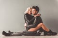 Stylish young couple Royalty Free Stock Photo