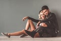 Stylish young couple Royalty Free Stock Photo