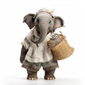 Stylishly Designed Elephant In Traditional Bavarian Clothing