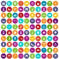 100 stylist icons set color