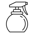 Stylist water spray icon, outline style