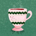 Stylistic image of a Cup of hot tea