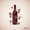 Is stylistically clean and aesthetically pleasing suitable for wine Royalty Free Stock Photo