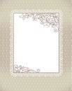 Stylization floral frame Royalty Free Stock Photo