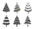 Stylize Christmas Tree Vector Collection