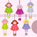 Stylize dolls Royalty Free Stock Photo