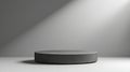 Stylize product placement backdrop, Modern mockup podium isolated in a plain background, emphasizing its clean lines and