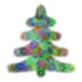 Stylized abstract fractal christmas tree design Royalty Free Stock Photo