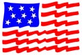 Stylized American Flag Royalty Free Stock Photo