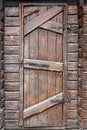 Stylized antique wooden door