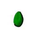 Stylized avocado illustration on white