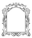 Stylized baroque frame