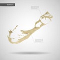 Stylized Bermuda map vector illustration.