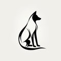 Stylized Black And White Animal Design A Perfect Blend Of Simplicity And Elegance Royalty Free Stock Photo