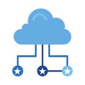 Cloud Computing Network Connection Icon data Royalty Free Stock Photo