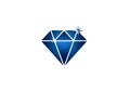 A stylized blue diamond illustration on a white background. The Royalty Free Stock Photo