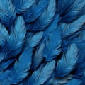 Stylized Blue Jay Feathers: Hyperrealistic Nature-inspired Camouflage