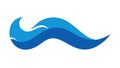 Stylized Blue Water Splash Vector Icon, vector design Generative AI Royalty Free Stock Photo
