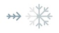 Stylized border with snowflake and arrow, symbolizing winter transition. vector design Generative AI Royalty Free Stock Photo