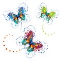 Stylized butterflies