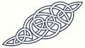 Stylized Celtic Interlaced Knot Pattern, vector design Generative AI Royalty Free Stock Photo