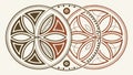 Stylized Celtic Knot Floral Design and Pattern, vector design Generative AI Royalty Free Stock Photo