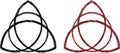 Stylized celtic triquetra Royalty Free Stock Photo