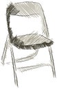 Stylized chair isolated