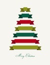 Stylized Christmas tree. Royalty Free Stock Photo