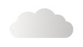 Stylized Cloud Icon for Web UI and Weather App Interfaces, vector design Generative AI Royalty Free Stock Photo
