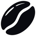 Stylized Coffee Bean Silhouette for Cafe Branding or Coffee Shop Visuals Royalty Free Stock Photo