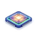 Futuristic Processor Unit Royalty Free Stock Photo