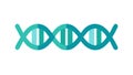 Stylized DNA sequence X icon vector, vector design Generative AI Royalty Free Stock Photo