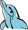 Stylized dolphin