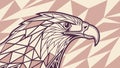 Stylized Eagle Head Emblem, Powerful Symbolism Vector Design Generative AI Royalty Free Stock Photo