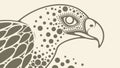 Stylized eagle head, powerful abstract bird art, vector design Generative AI Royalty Free Stock Photo