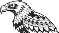 Stylized Eagle Head with Powerful Gaze, Symbol of Authority, vector design Generative AI Royalty Free Stock Photo