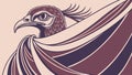 Stylized Eagle Head Profile Vector Art, vector design Generative AI Royalty Free Stock Photo