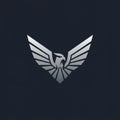 A stylized eagle logo featuring geometric lines and sharp angles. The design is Royalty Free Stock Photo