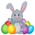 Stylized Easter bunny theme image 2 Royalty Free Stock Photo