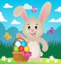 Stylized Easter bunny theme image 4 Royalty Free Stock Photo