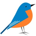 Stylized Eastern Bluebird