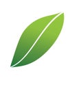 Stylized eco leaf icon isolated Royalty Free Stock Photo