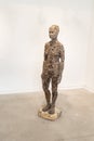 Stylized exhibit of the exhibition depicting a man made of twigs made by a local artist in the famous artists village Ein Hod near