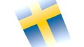 Stylized flag of Sweden. Patriotism.