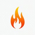 Stylized flame graphic featuring an upward-pointing design with smooth curves and Royalty Free Stock Photo