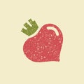 Stylized flat icon of a beetroot.