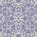 Stylized flowers oriental wallpaper retro seamless abstract